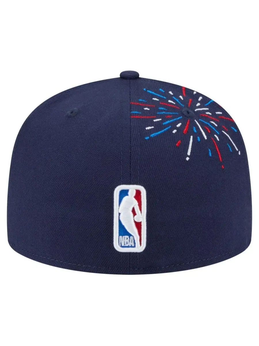 New Era Мужская темно-синяя бейсболка Milwaukee Bucks Americana Fireworks 59FIFTY — изображение 4 из 4, темно-синий