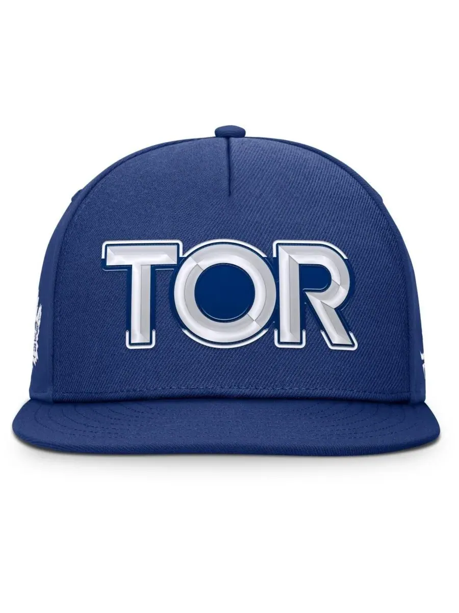 Fanatics Мужская синяя бейсболка Toronto Maple Leaf с аутентичным командным кодом для катка — изображение 2 из 4, синий