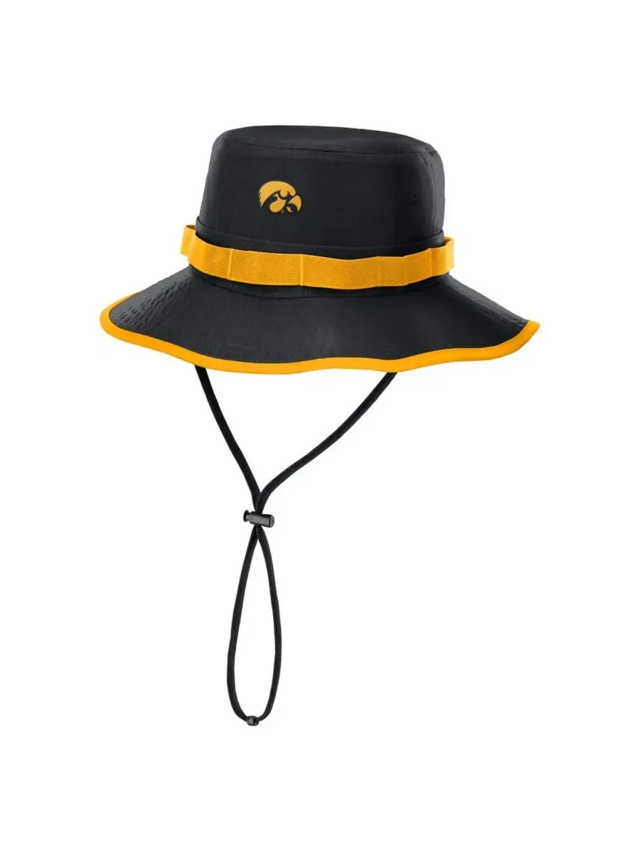 Nike Мужская черная панама Iowa Hawkeyes 2025 Sideline Apex Boonie Performance — изображение 1 из 2, черный
