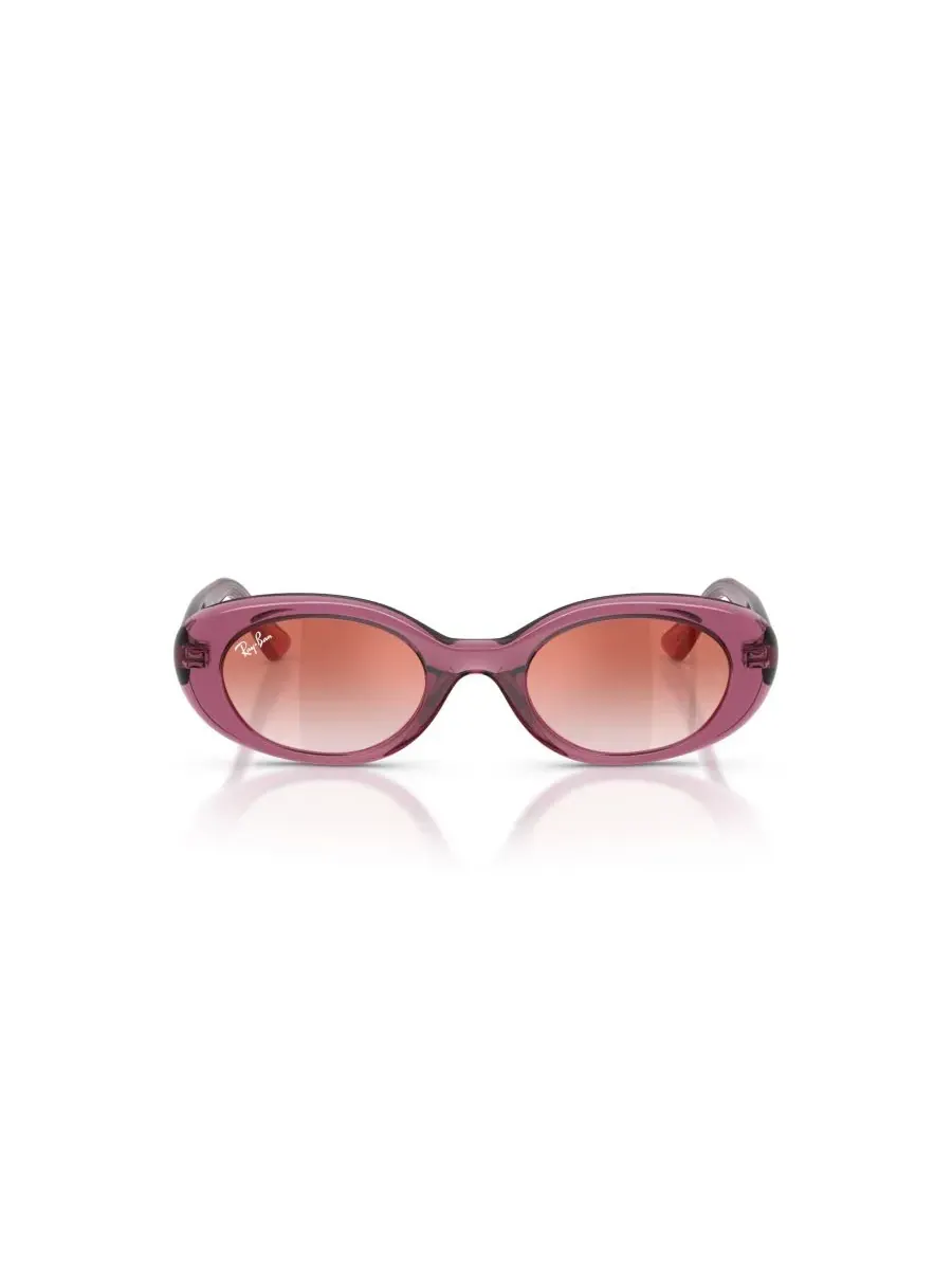 Детские солнцезащитные очки овальной формы, RB9141S Ray-Ban Jr — изображение 2 из 7, прозрачный фиолетовый