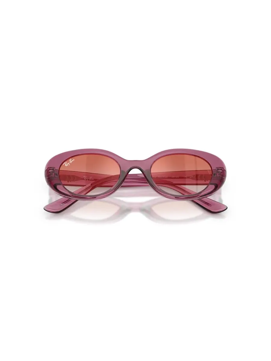Детские солнцезащитные очки овальной формы, RB9141S Ray-Ban Jr — изображение 5 из 7, прозрачный фиолетовый