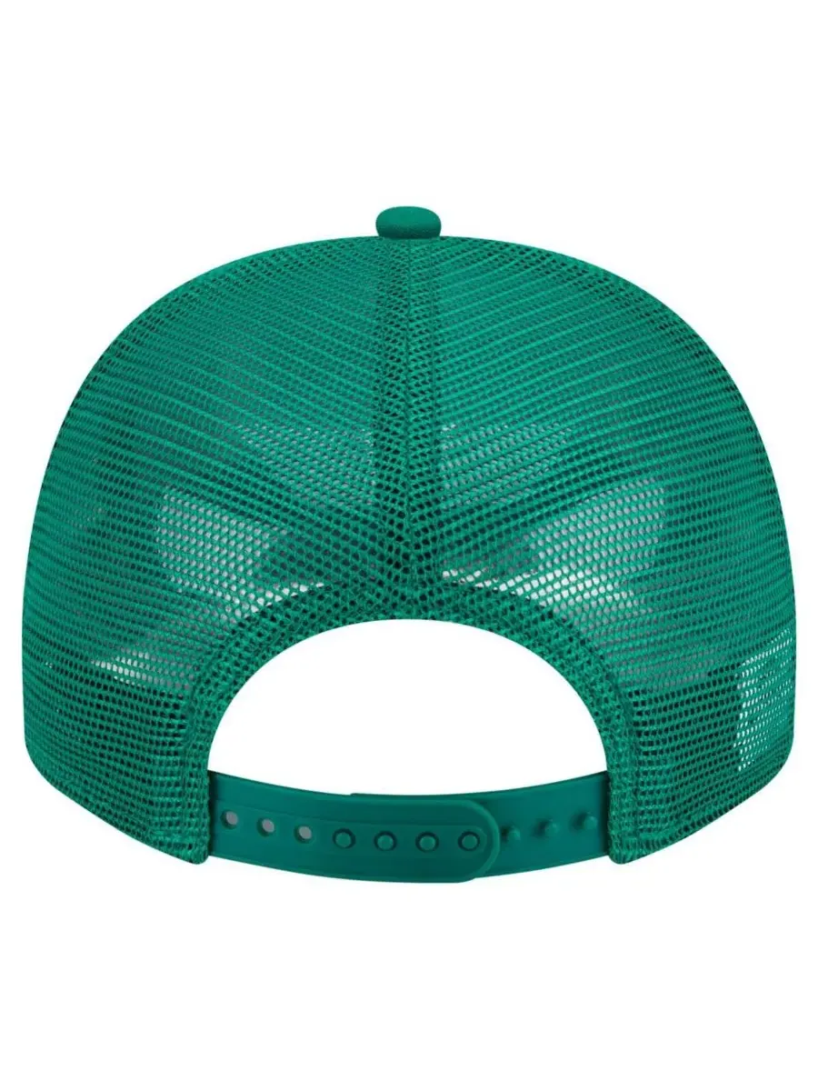 New Era Мужская бейсболка Boston Celtics Vintage Team Rope A-Frame 9FIFTY Snapback ярко-зеленого — изображение 4 из 4