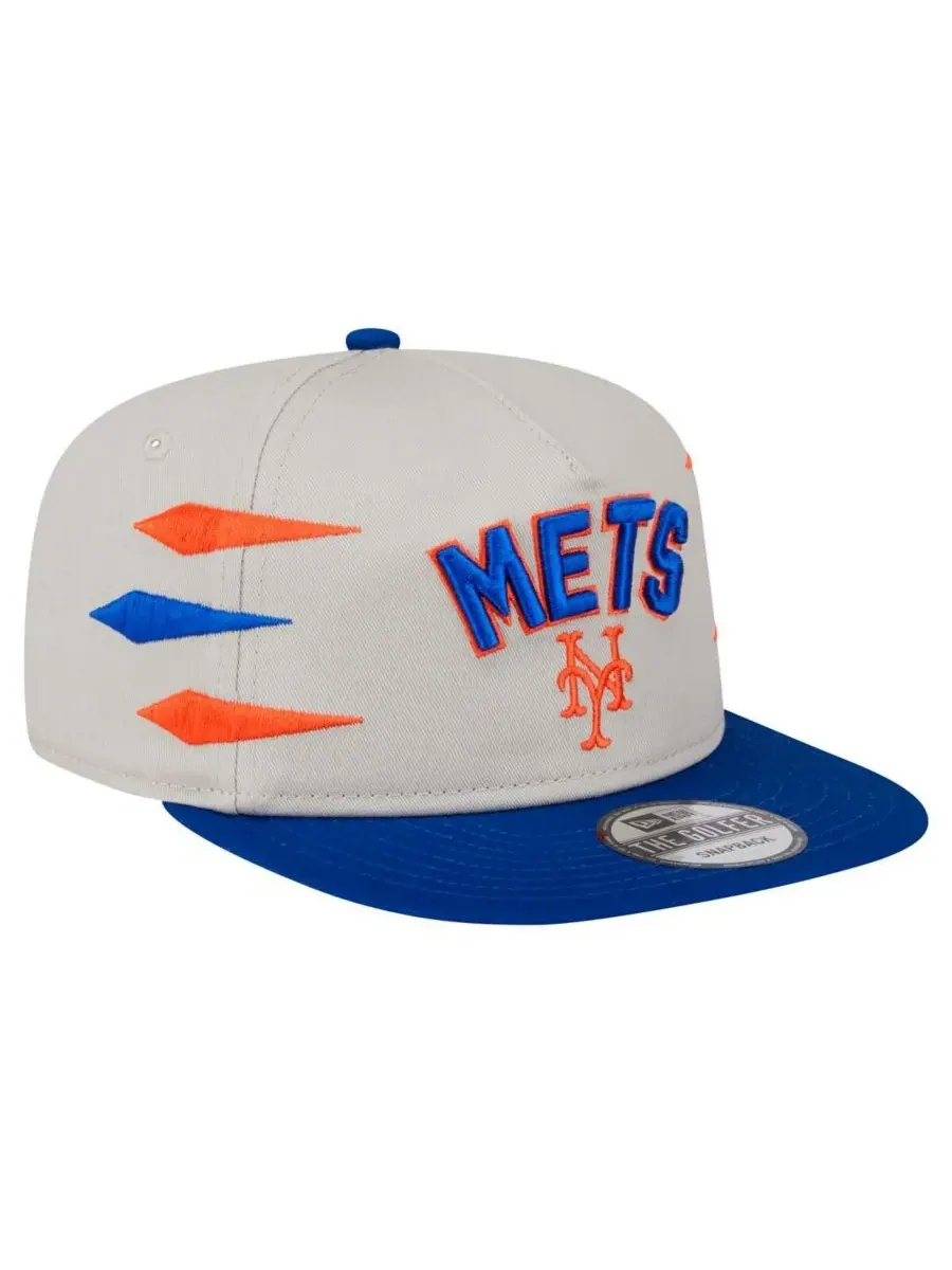 New Era Мужская кремовая бейсболка New York Mets Iron Golfer Snapback — изображение 3 из 5, бежевый