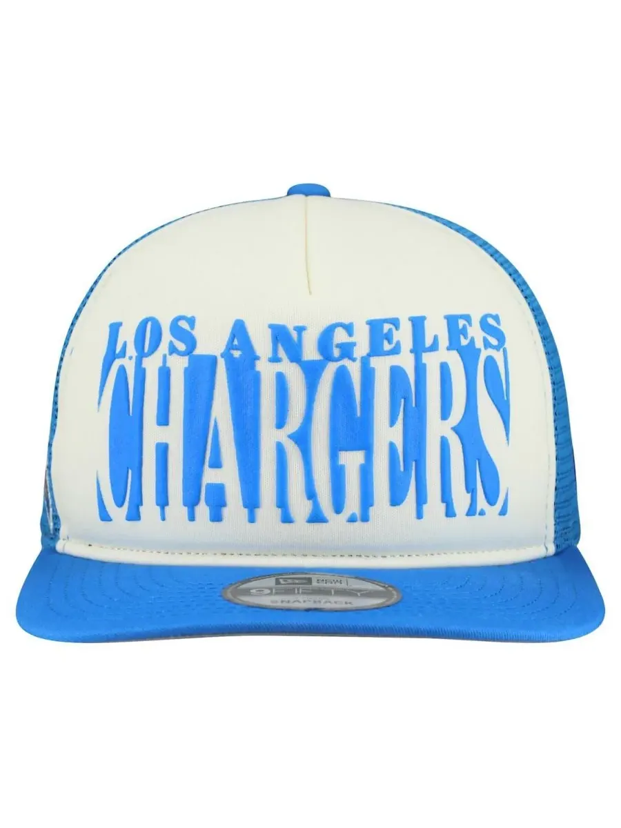New Era Мужская кепка-бейсболка Los Angeles Chargers кремового/пудрово-голубого цвета с вырезом в — изображение 4 из 4