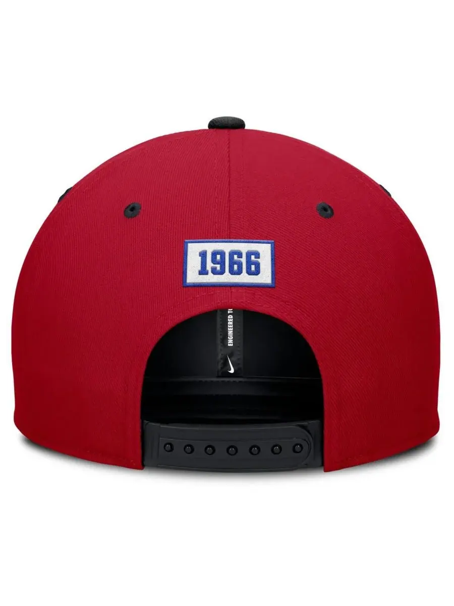 Nike Мужская красно-синяя бейсболка Atlanta Braves Cooperstown Collection Pro Performance Snapback — изображение 2 из 4