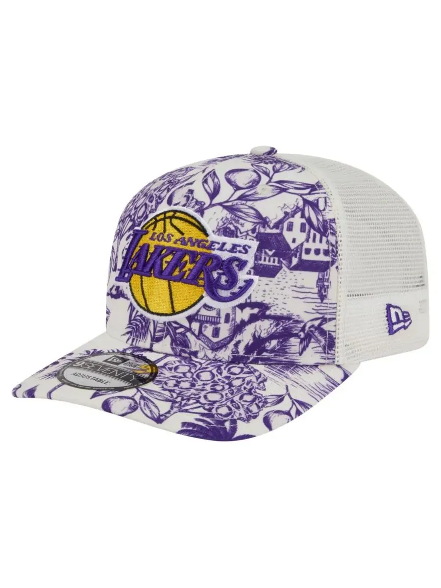 New Era Мужская белая регулируемая кепка Los Angeles Lakers Lemon Tree 9SEVENTY — изображение 1 из 4, белый