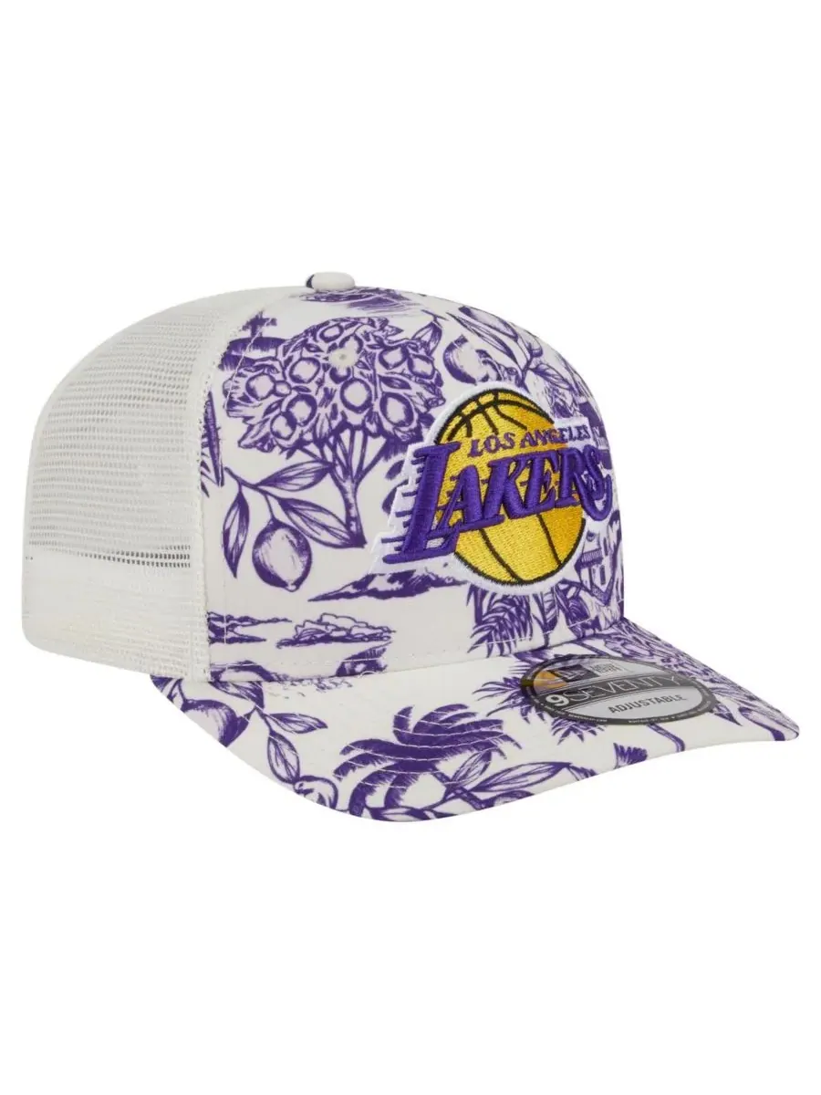 New Era Мужская белая регулируемая кепка Los Angeles Lakers Lemon Tree 9SEVENTY — изображение 2 из 4, белый