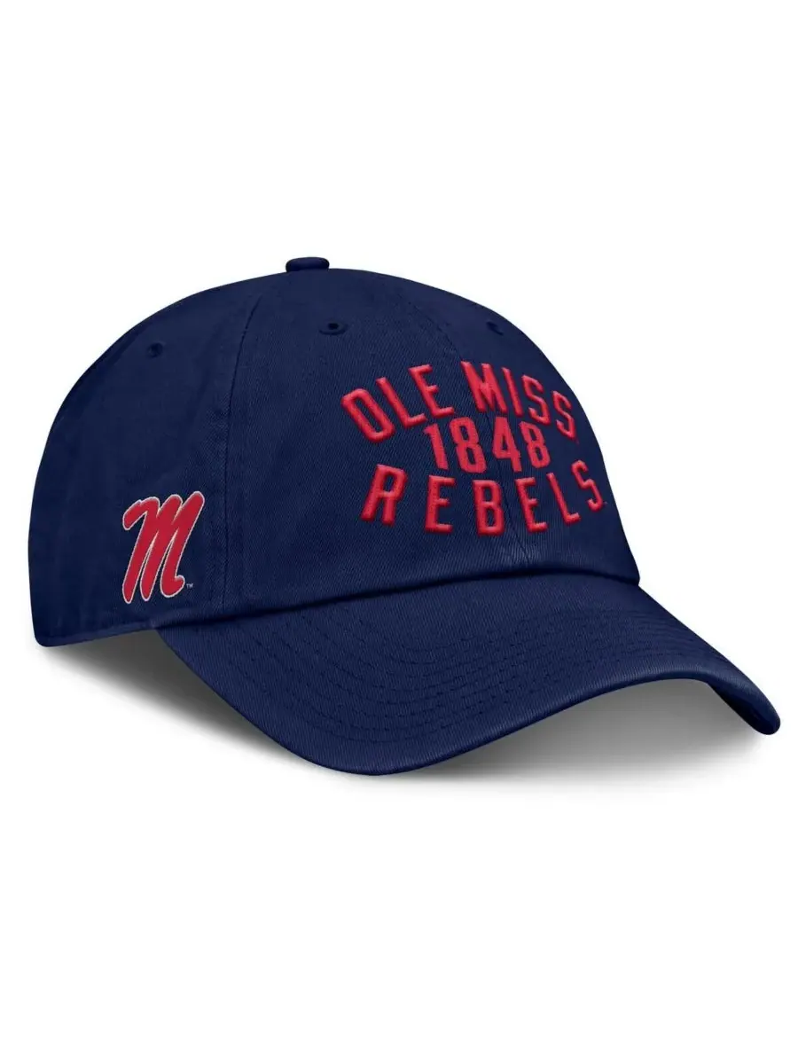 Fanatics Мужская темно-синяя регулируемая кепка Ole Miss Rebels Archer — изображение 1 из 4, темно-синий