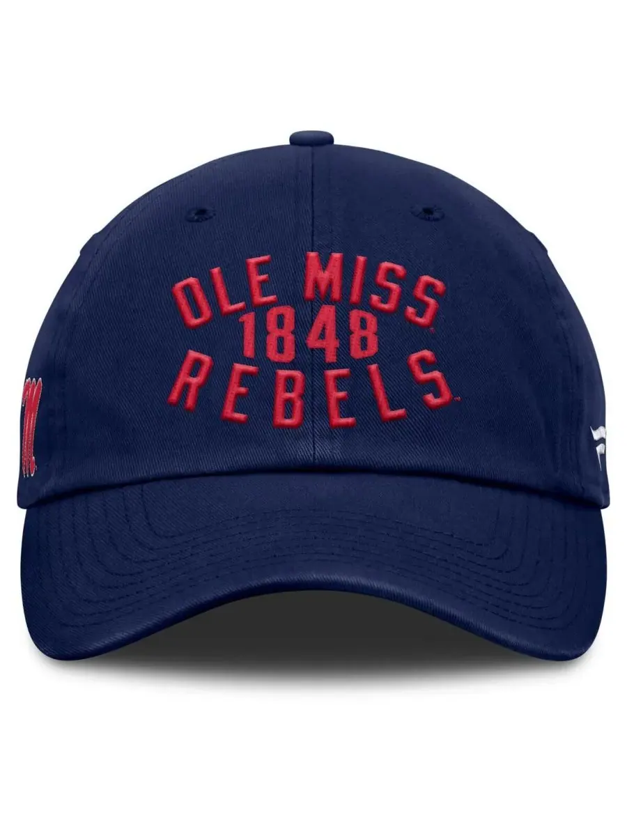 Fanatics Мужская темно-синяя регулируемая кепка Ole Miss Rebels Archer — изображение 2 из 4, темно-синий