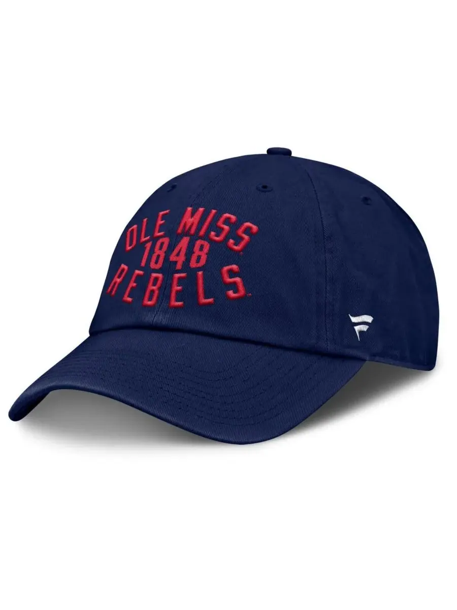 Fanatics Мужская темно-синяя регулируемая кепка Ole Miss Rebels Archer — изображение 3 из 4, темно-синий