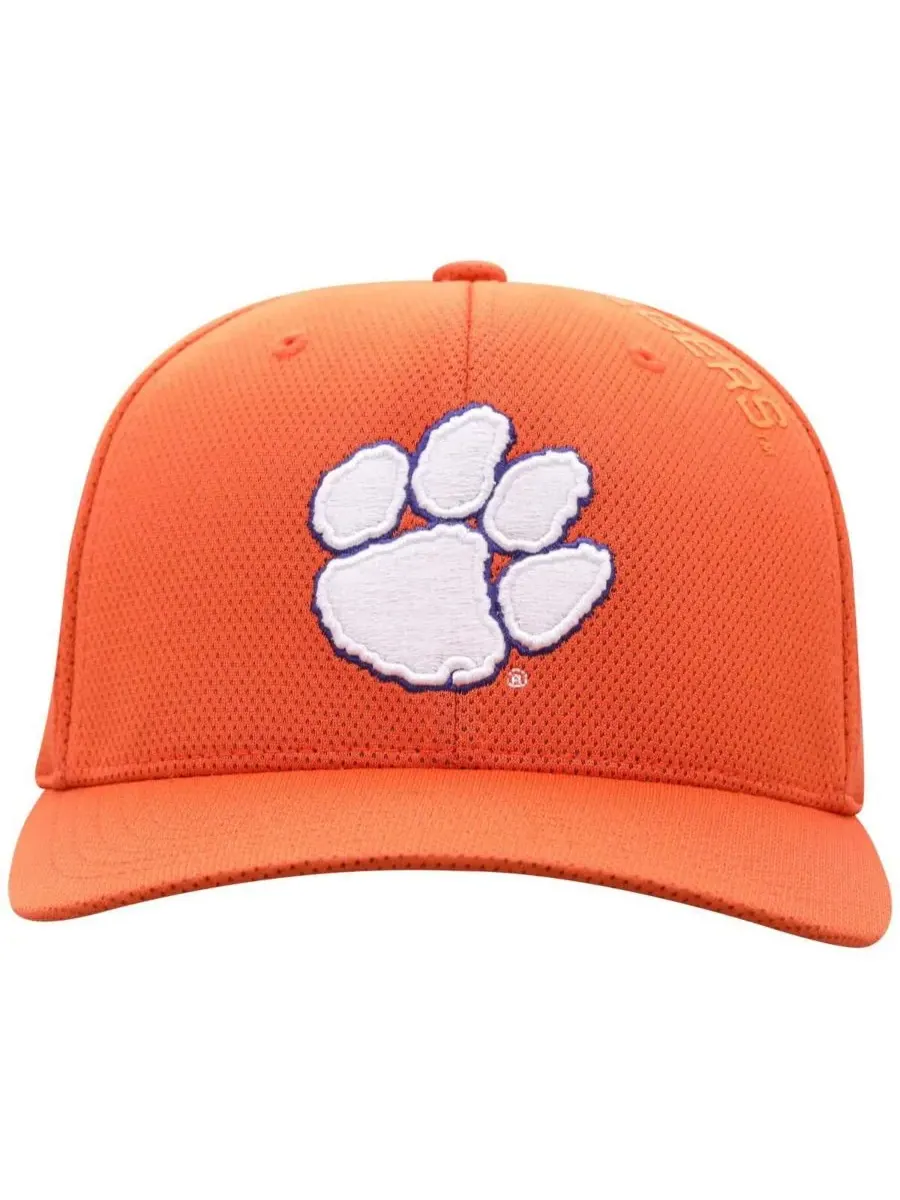 Top of the World Мужская оранжевая кепка Clemson Tigers Reflex 2.0 Flex Fit — изображение 3 из 4, оранжевый