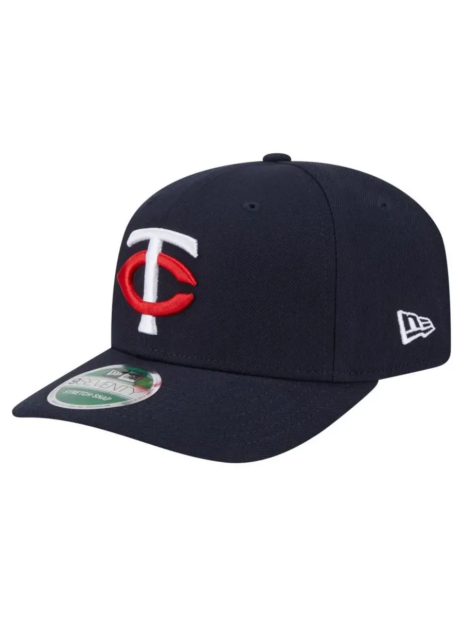 New Era Мужская темно-синяя кепка Minnesota Twins Player Replica 9SEVENTY с регулируемым размером — изображение 1 из 4