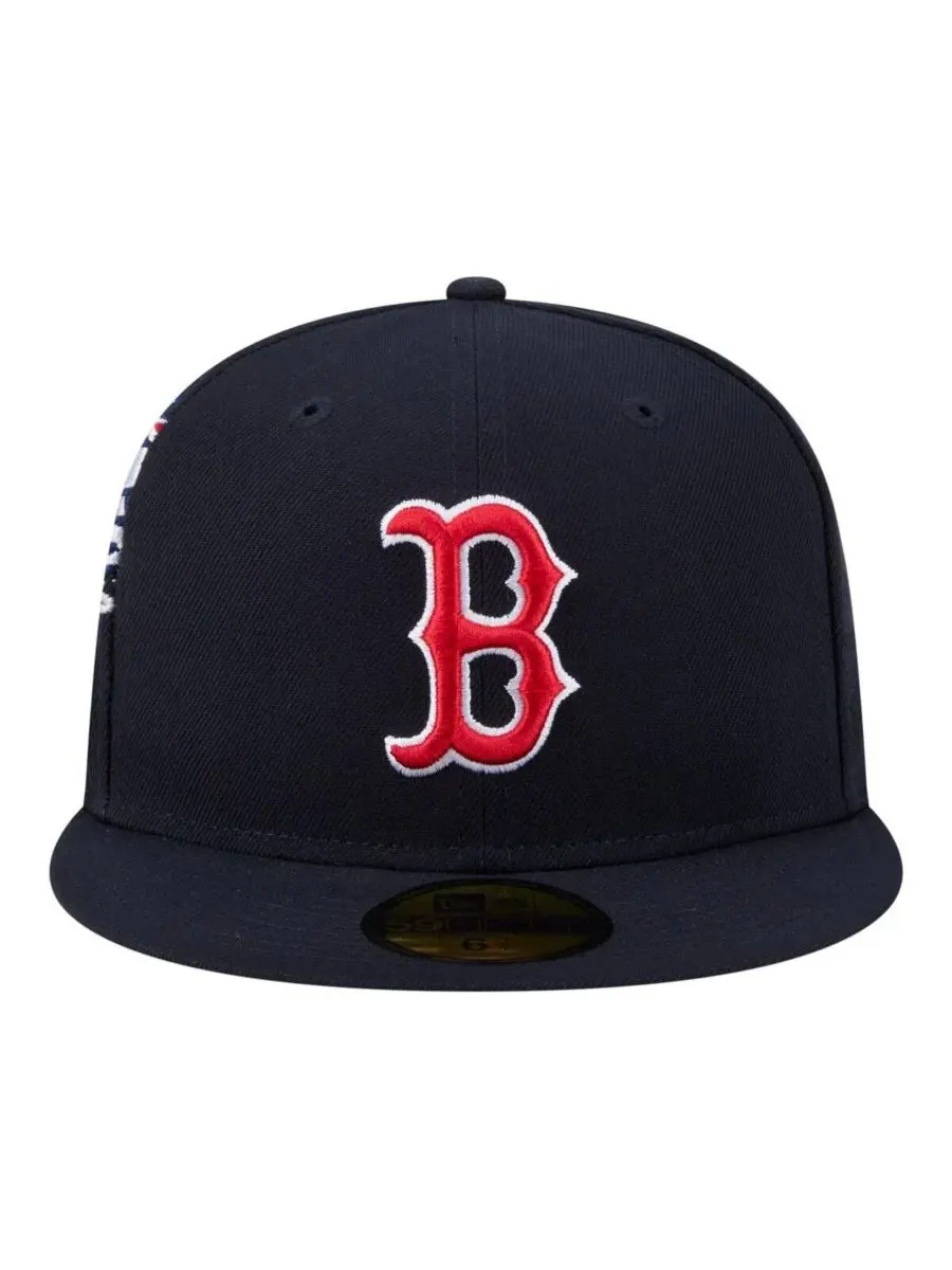 Мужская темно-синяя бейсболка Boston Red Sox Hidden Hit 59FIFTY New Era — изображение 2 из 5, темно-синий