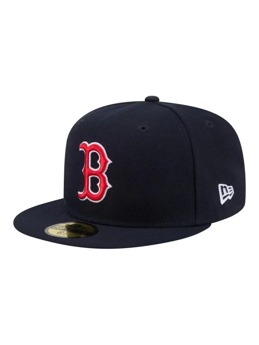 Мужская темно-синяя бейсболка Boston Red Sox Hidden Hit 59FIFTY New Era — изображение 3 из 5, темно-синий