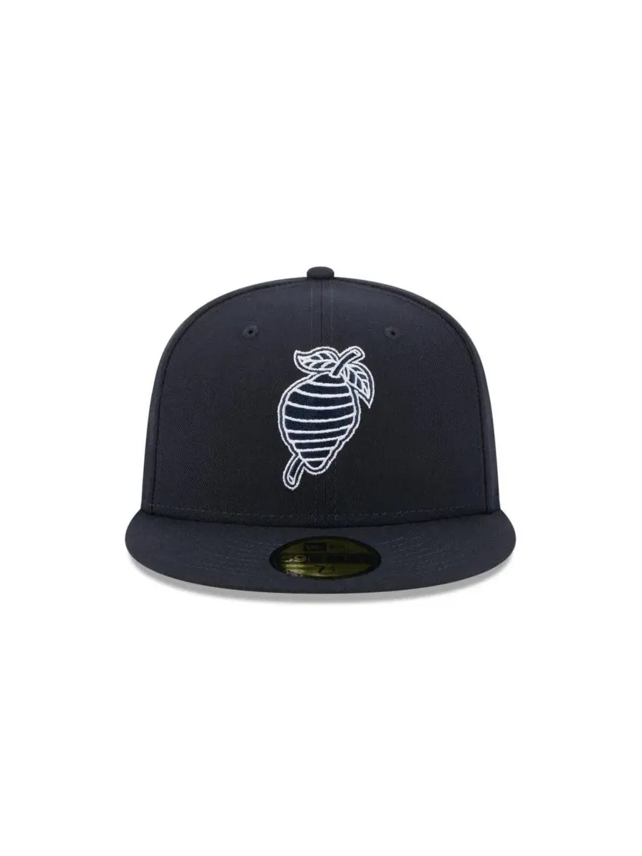 Мужская темно-синяя кепка Charlotte Knights Theme Nights 59FIFTY New Era — изображение 2 из 4, темно-синий