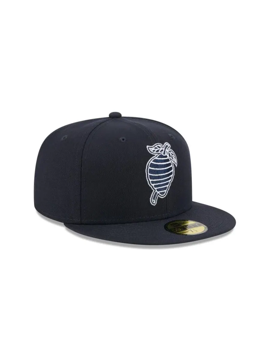 Мужская темно-синяя кепка Charlotte Knights Theme Nights 59FIFTY New Era — изображение 3 из 4, темно-синий