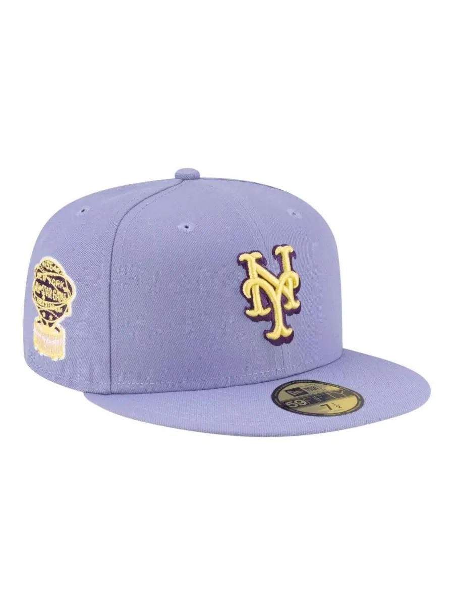 Мужская светло-фиолетовая кепка New York Mets Lavender Bloom 59FIFTY New Era — изображение 1 из 5, светлый фиолетовый