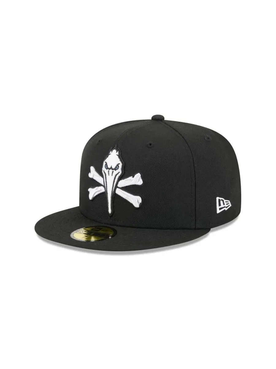 Мужская черная кепка Myrtle Beach Pelicans Theme Nights 59FIFTY New Era — изображение 1 из 4, черный