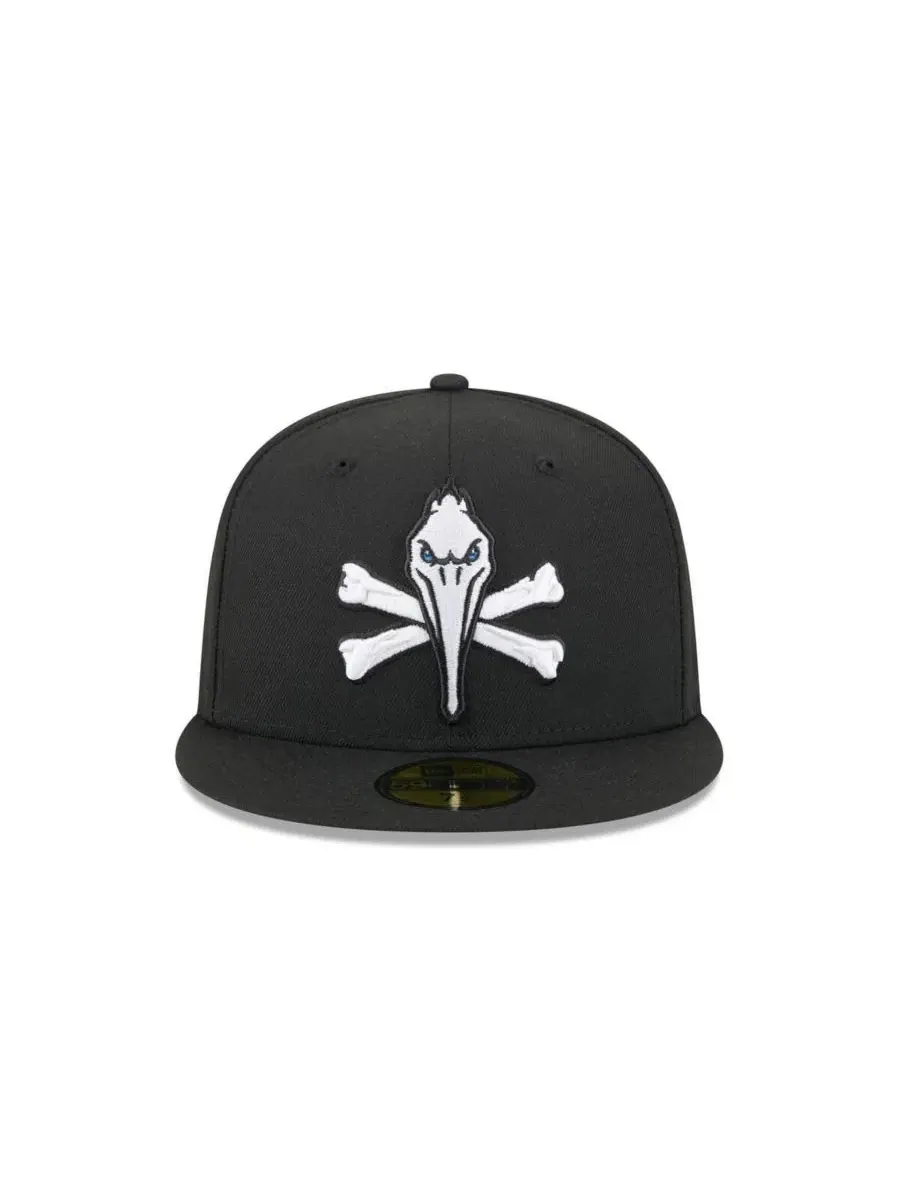 Мужская черная кепка Myrtle Beach Pelicans Theme Nights 59FIFTY New Era — изображение 2 из 4, черный