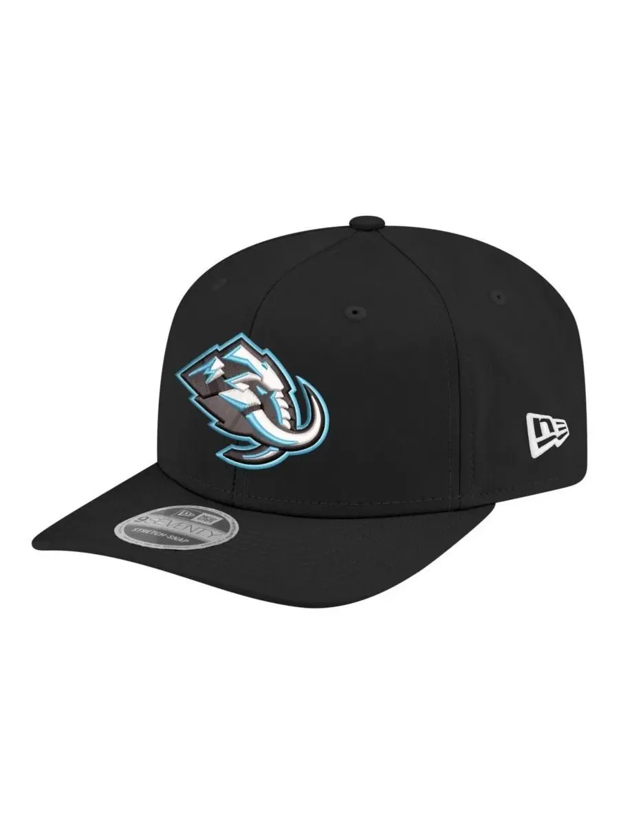 Мужская черная кепка Utah Mammoth 9SEVENTY с регулируемой застежкой-липучкой New Era — изображение 1 из 4, черный