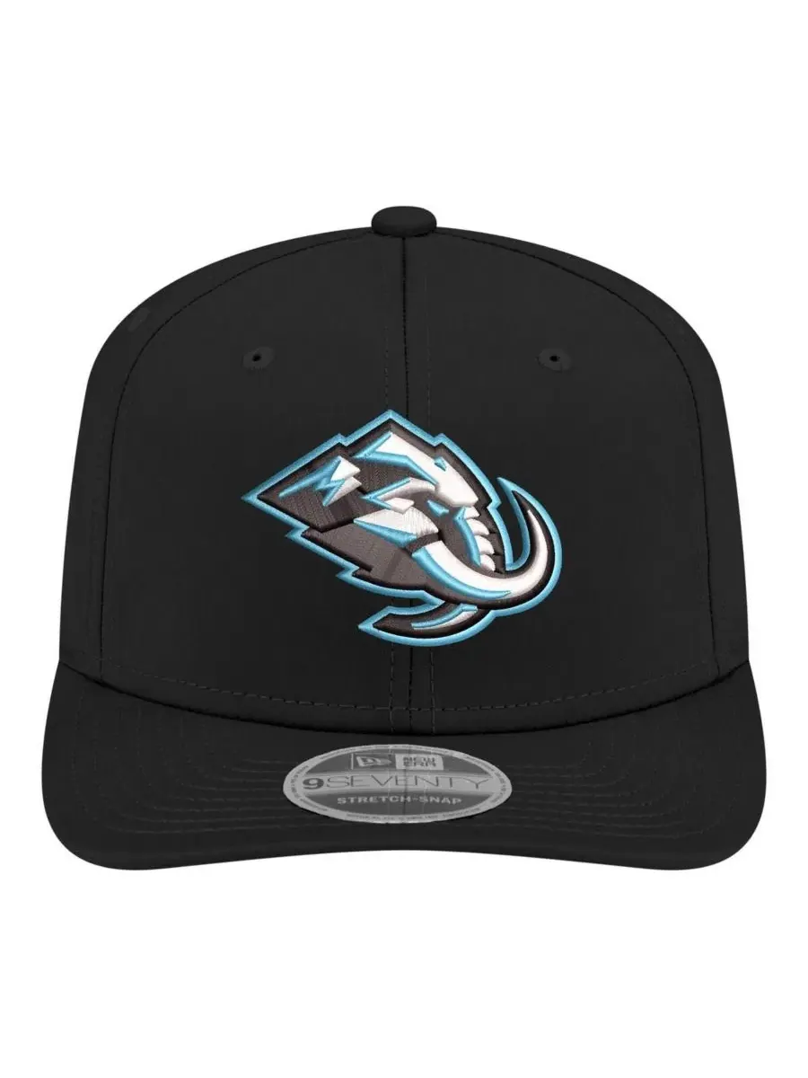 Мужская черная кепка Utah Mammoth 9SEVENTY с регулируемой застежкой-липучкой New Era — изображение 2 из 4, черный