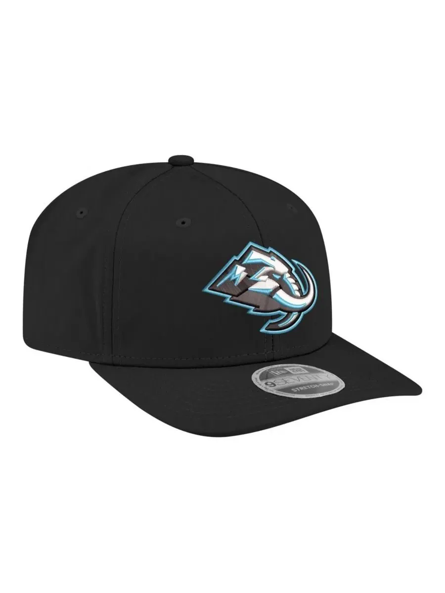 Мужская черная кепка Utah Mammoth 9SEVENTY с регулируемой застежкой-липучкой New Era — изображение 3 из 4, черный