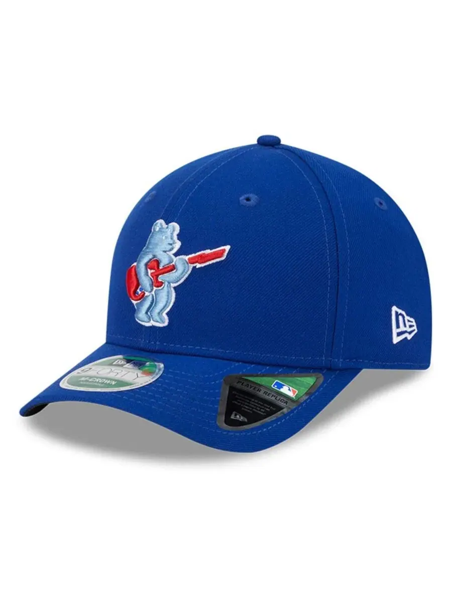 Кепка New Era 9FORTY с вышитым логотипом Chicago Cubs — изображение 1 из 5, королевский