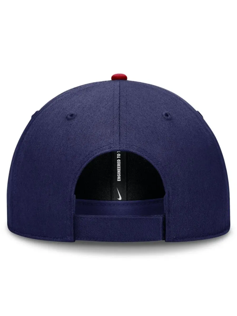 Кепка Chicago Cubs Dri-FIT Club с регулируемым ремешком Nike — изображение 4 из 4, темно-синий красный