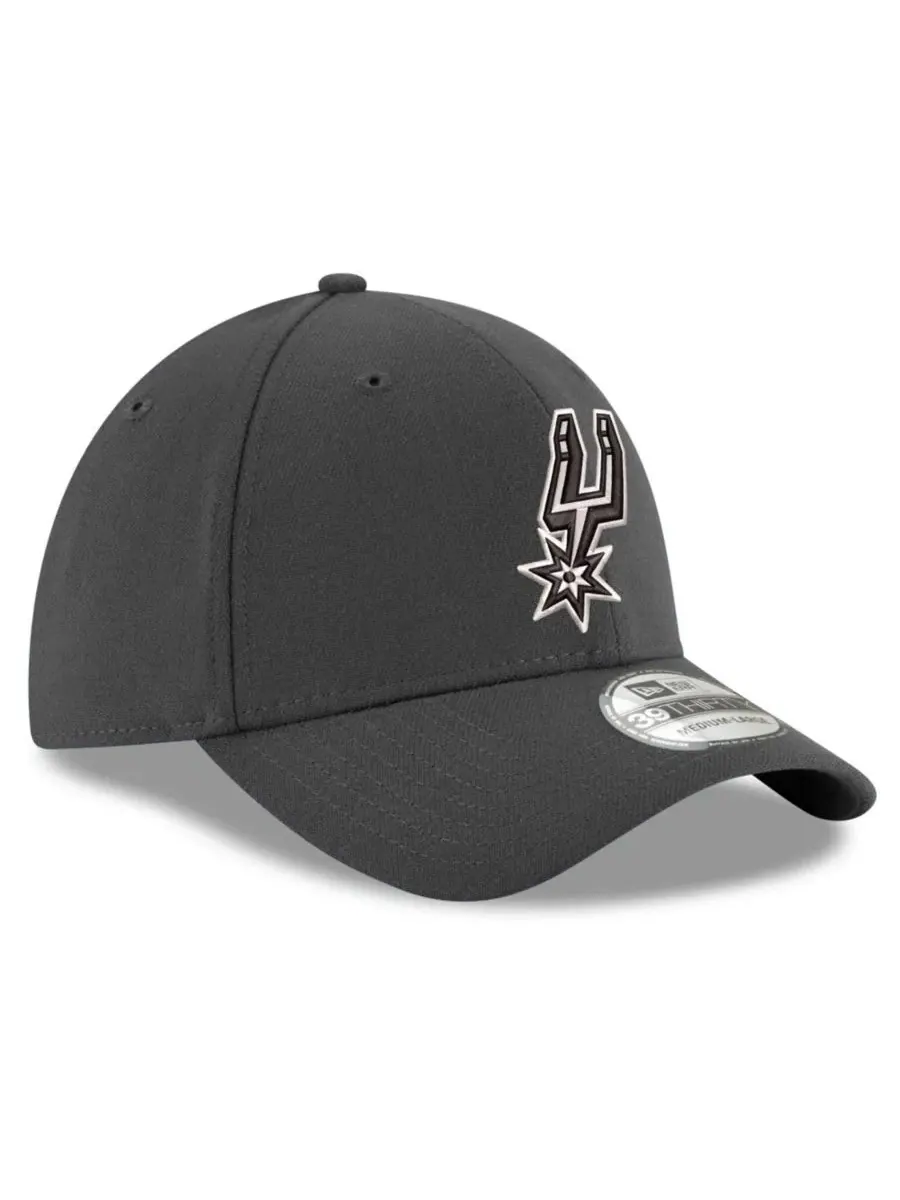 Кепка-стретч с вышивкой San Antonio Spurs 39THIRTY Flex Hat New Era — изображение 2 из 4, серый