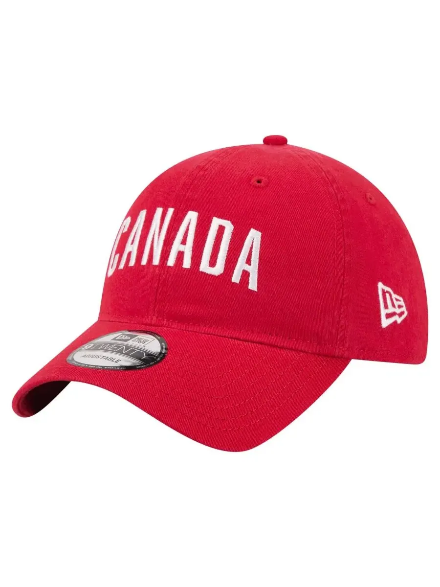 Бейсболка New Era Canada Soccer 9TWENTY Country Dad Adjustable — изображение 3 из 5, красный