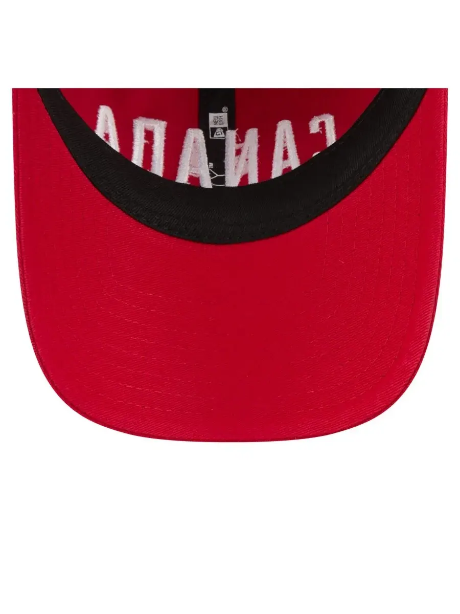 Бейсболка New Era Canada Soccer 9TWENTY Country Dad Adjustable — изображение 5 из 5, красный