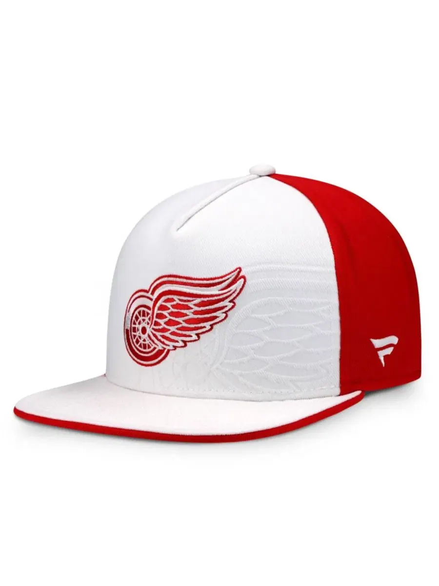 Кепка-снэпбек с вышитым логотипом Detroit Red Wings Fanatics — изображение 1 из 4, белый красный
