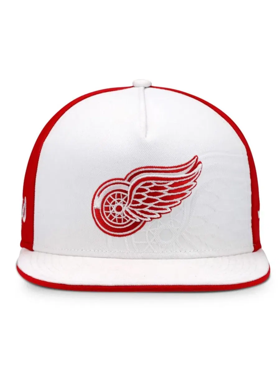 Кепка-снэпбек с вышитым логотипом Detroit Red Wings Fanatics — изображение 2 из 4, белый красный