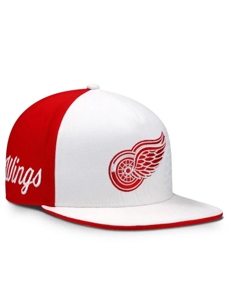 Кепка-снэпбек с вышитым логотипом Detroit Red Wings Fanatics — изображение 3 из 4, белый красный