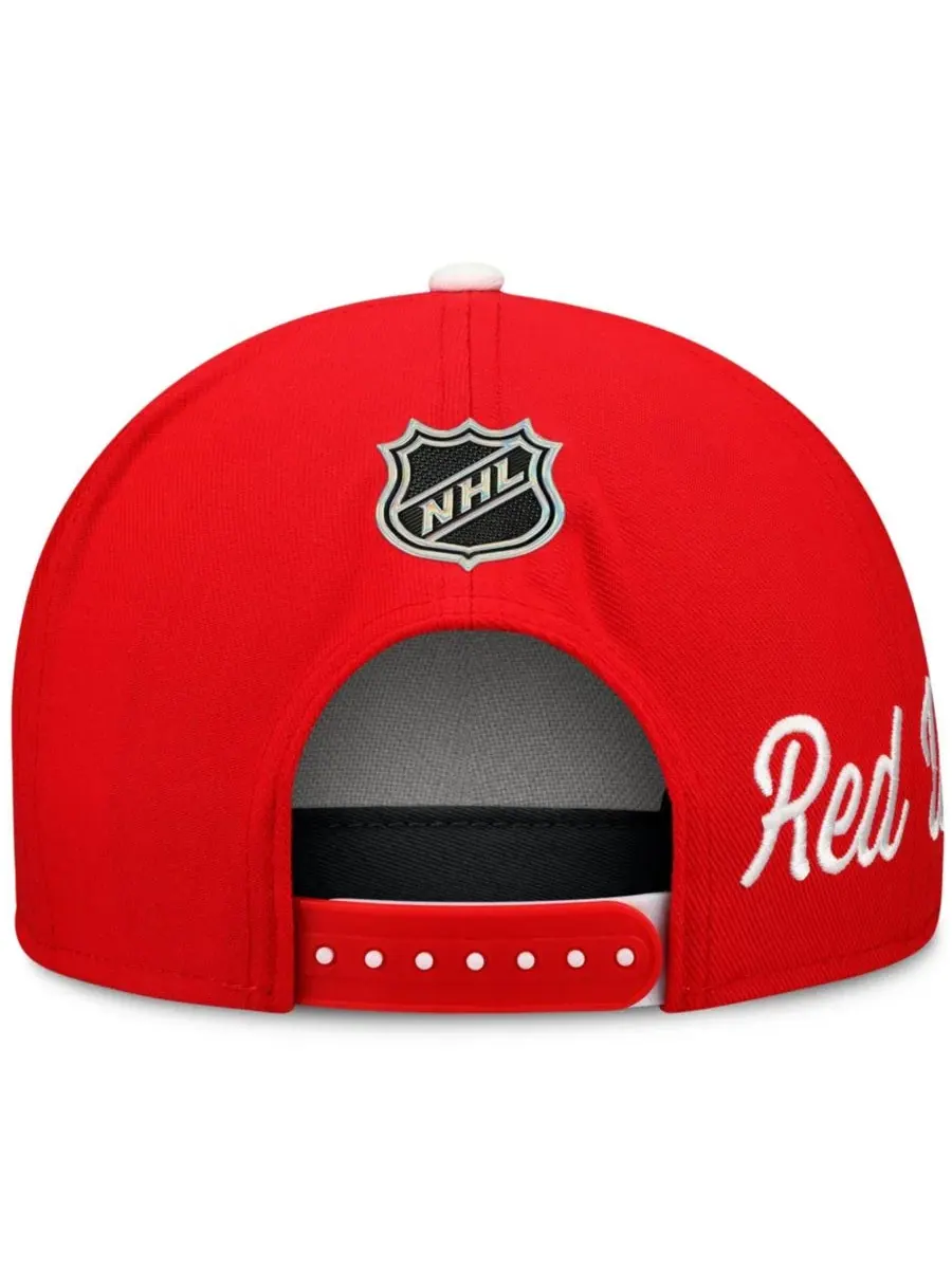 Кепка-снэпбек с вышитым логотипом Detroit Red Wings Fanatics — изображение 4 из 4, белый красный