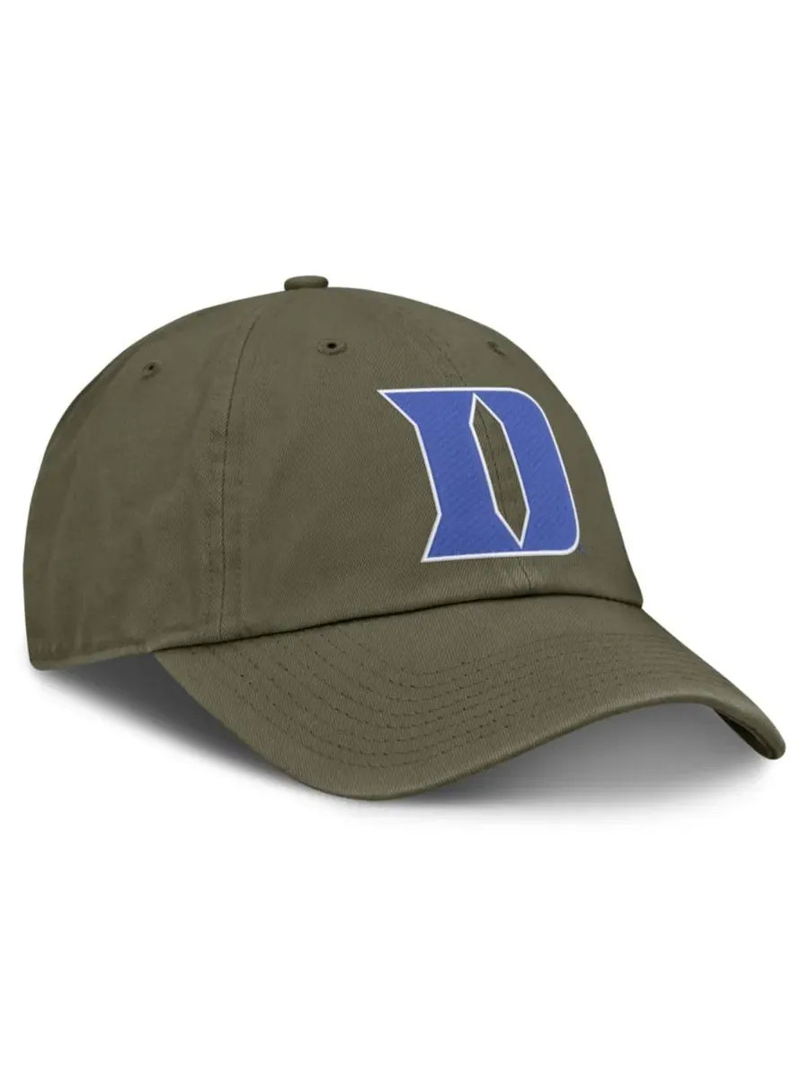 Кепка с вышитым логотипом Duke Blue Devils Nike — изображение 2 из 4, оливковый