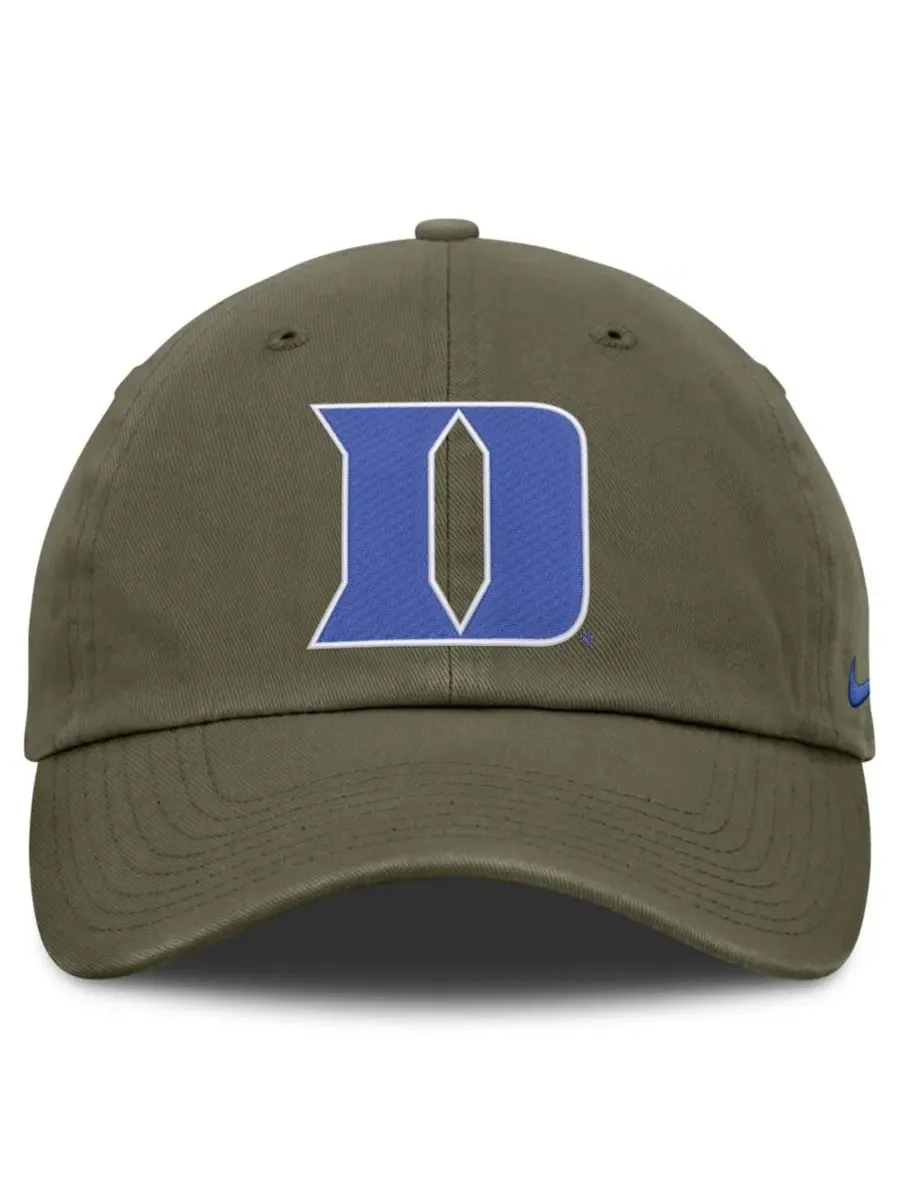 Кепка с вышитым логотипом Duke Blue Devils Nike — изображение 3 из 4, оливковый