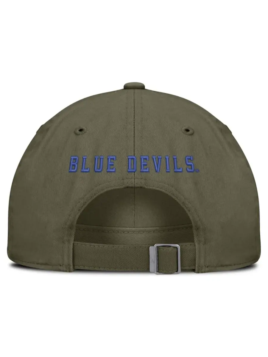 Кепка с вышитым логотипом Duke Blue Devils Nike — изображение 4 из 4, оливковый