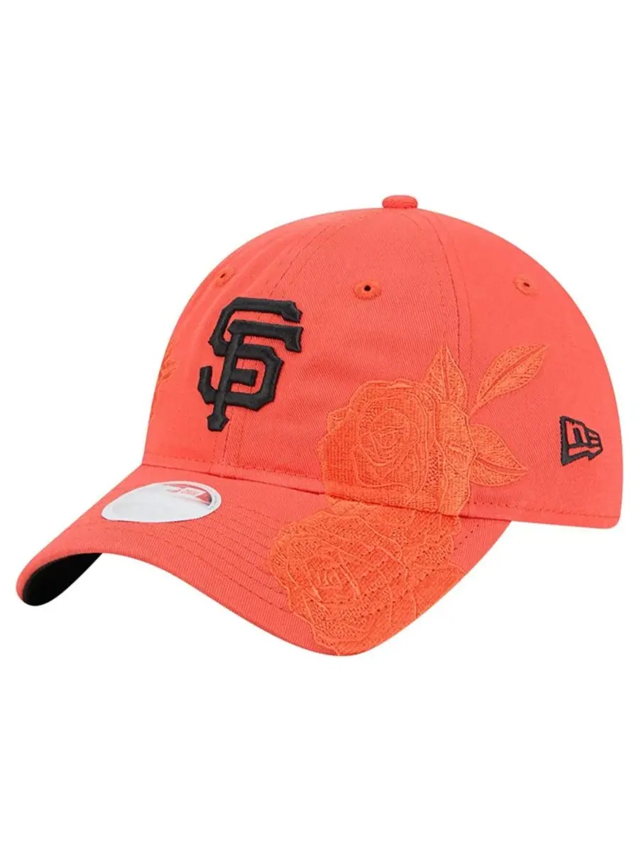 Женская кепка с вышивкой, San Francisco Giants Roses New Era — изображение 1 из 5, оранжевый