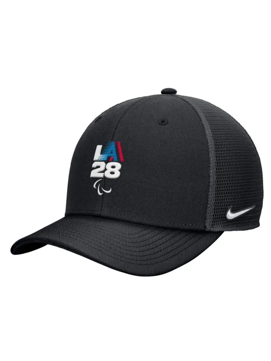 Кепка-тракер Nike LA28 Summer Paralympics Retro Stripe Rise Adjustable — изображение 1 из 3, черный