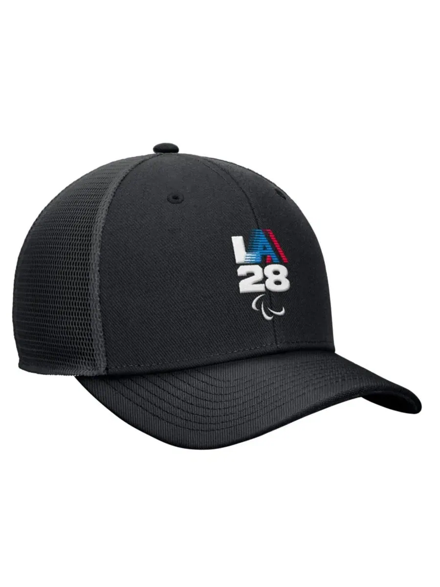 Кепка-тракер Nike LA28 Summer Paralympics Retro Stripe Rise Adjustable — изображение 2 из 3, черный