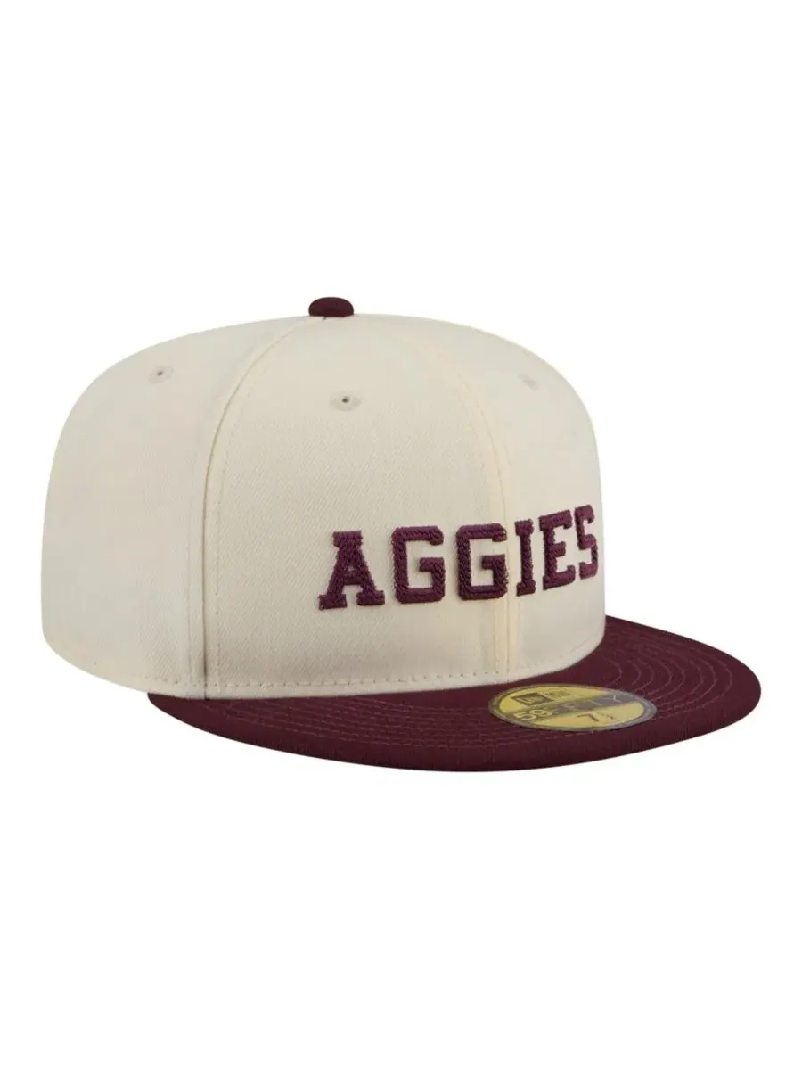 Кепка New Era Two-Tone Script 59FIFTY — изображение 4 из 5, кремовый