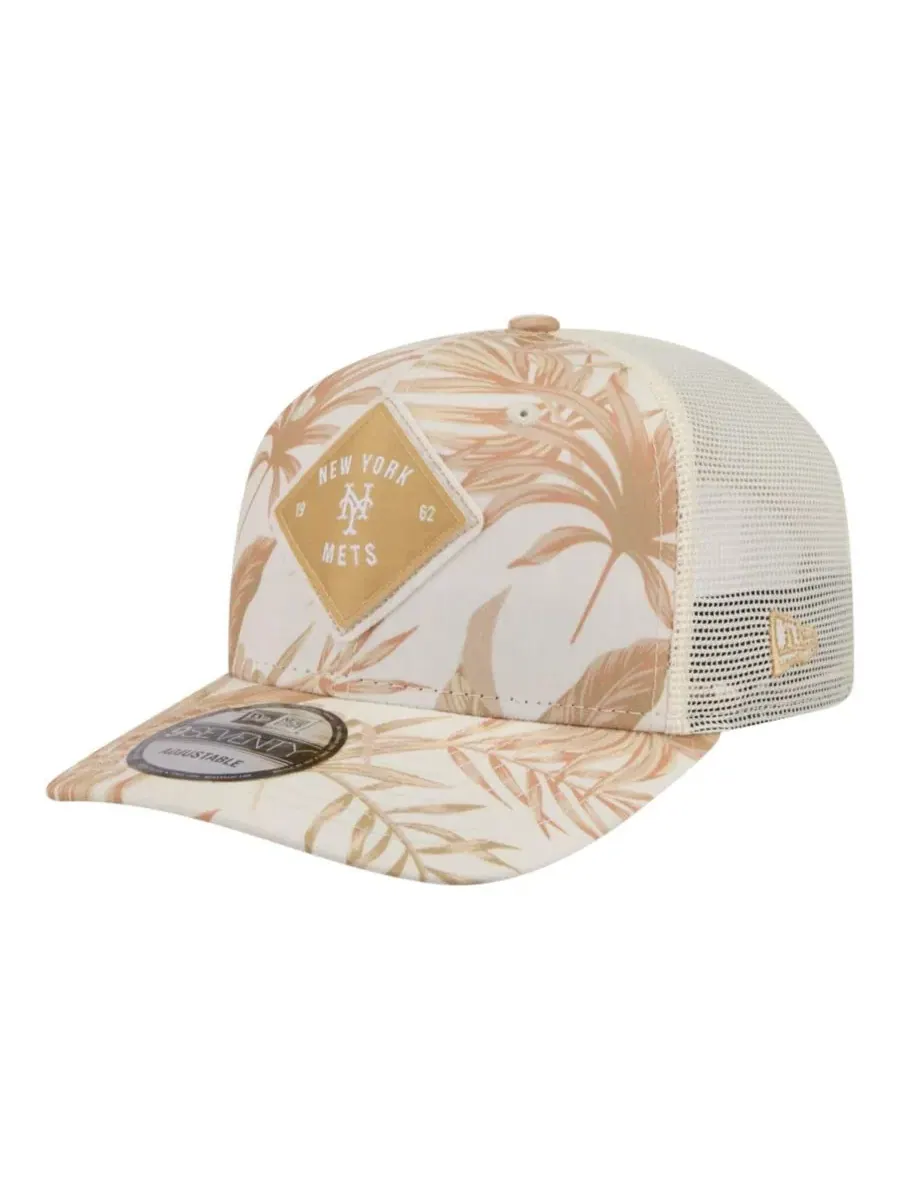 Кепка-тракер New York Mets Tonal Palm COOLERA 9SEVENTY New Era — изображение 1 из 5, бежевый
