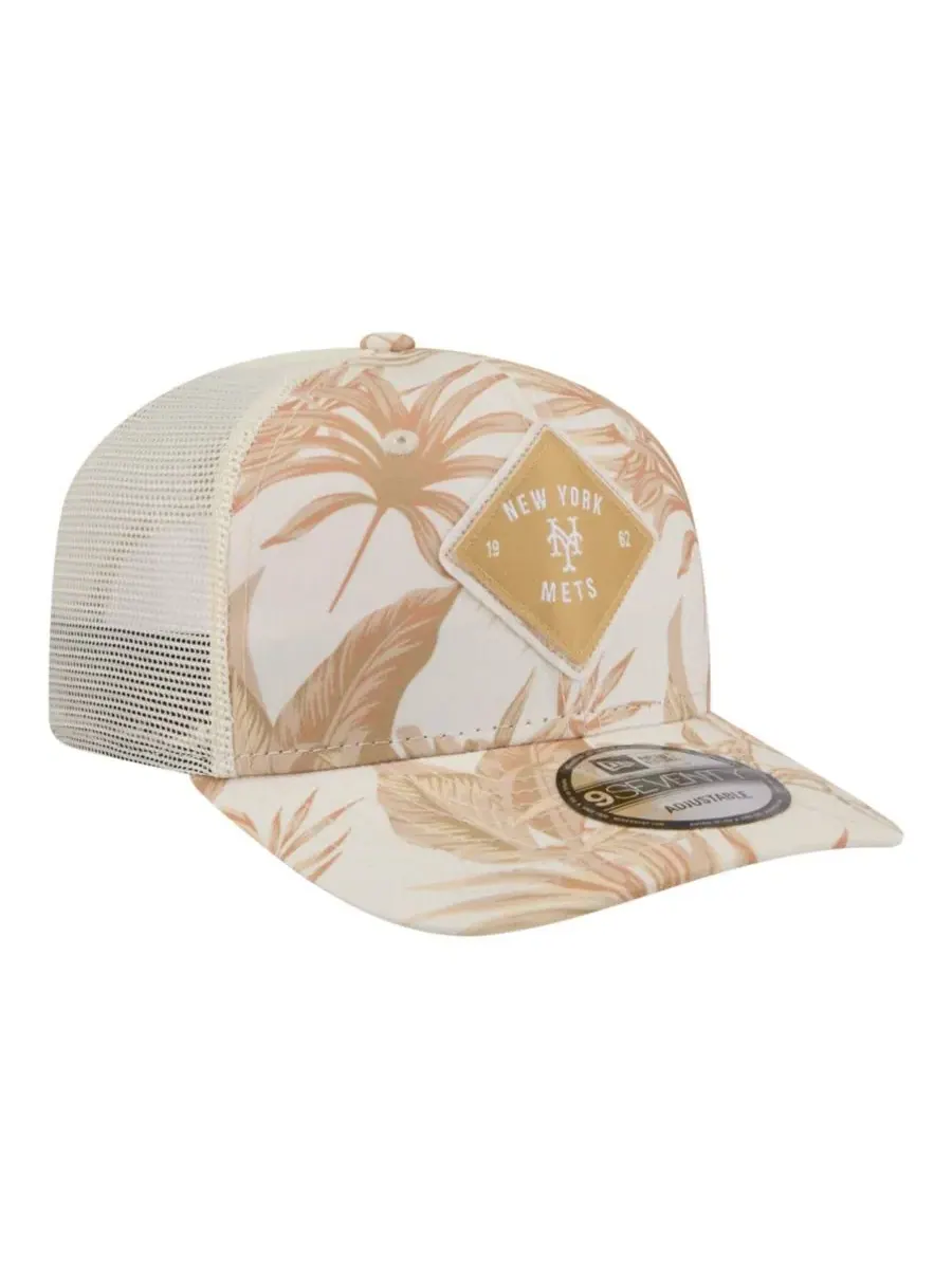Кепка-тракер New York Mets Tonal Palm COOLERA 9SEVENTY New Era — изображение 5 из 5, бежевый