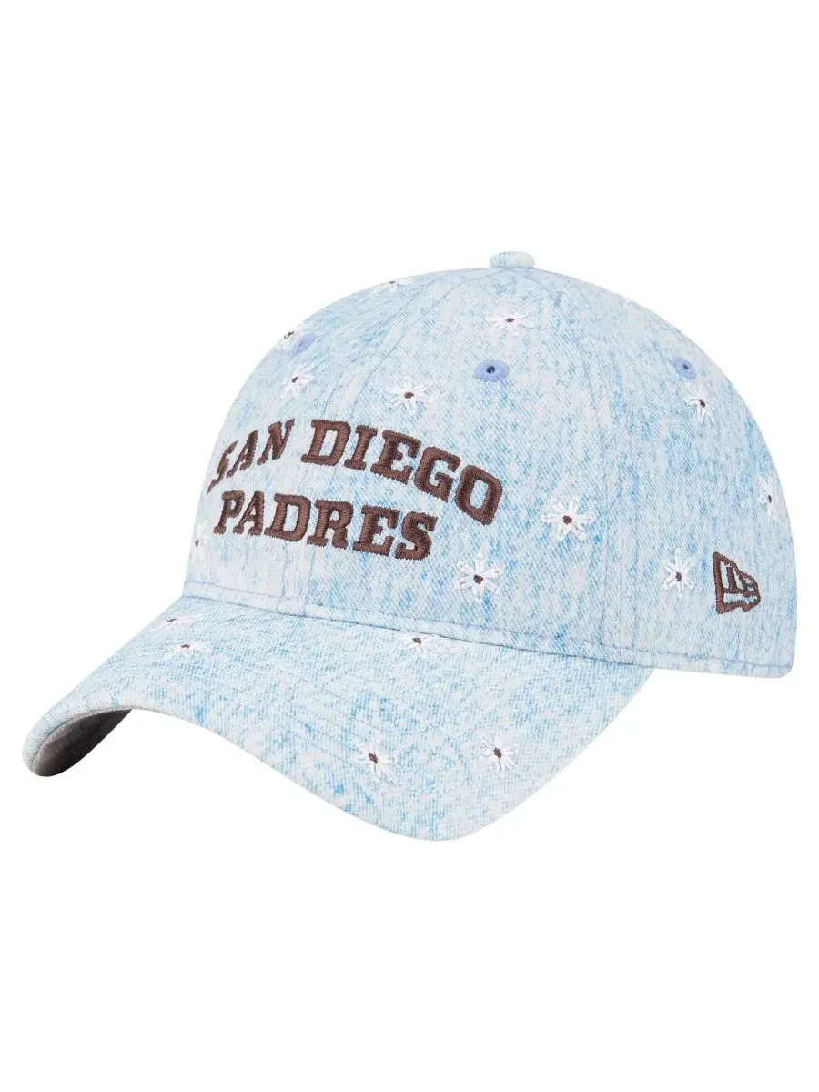 Кепка с вышивкой Daisy All Over New Era — изображение 3 из 5, светлый синий