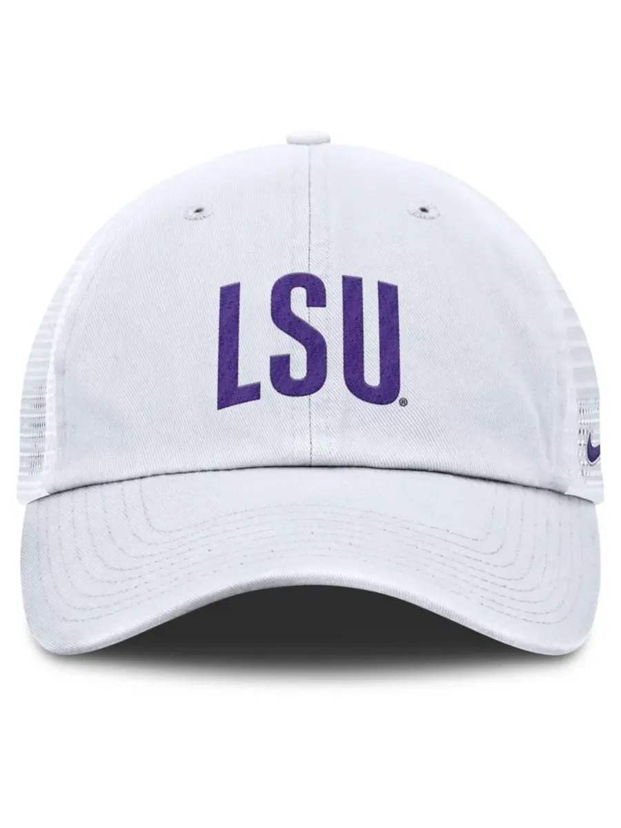 Кепка-тракер с вышивкой команды LSU Tigers Nike — изображение 2 из 4, белый белый