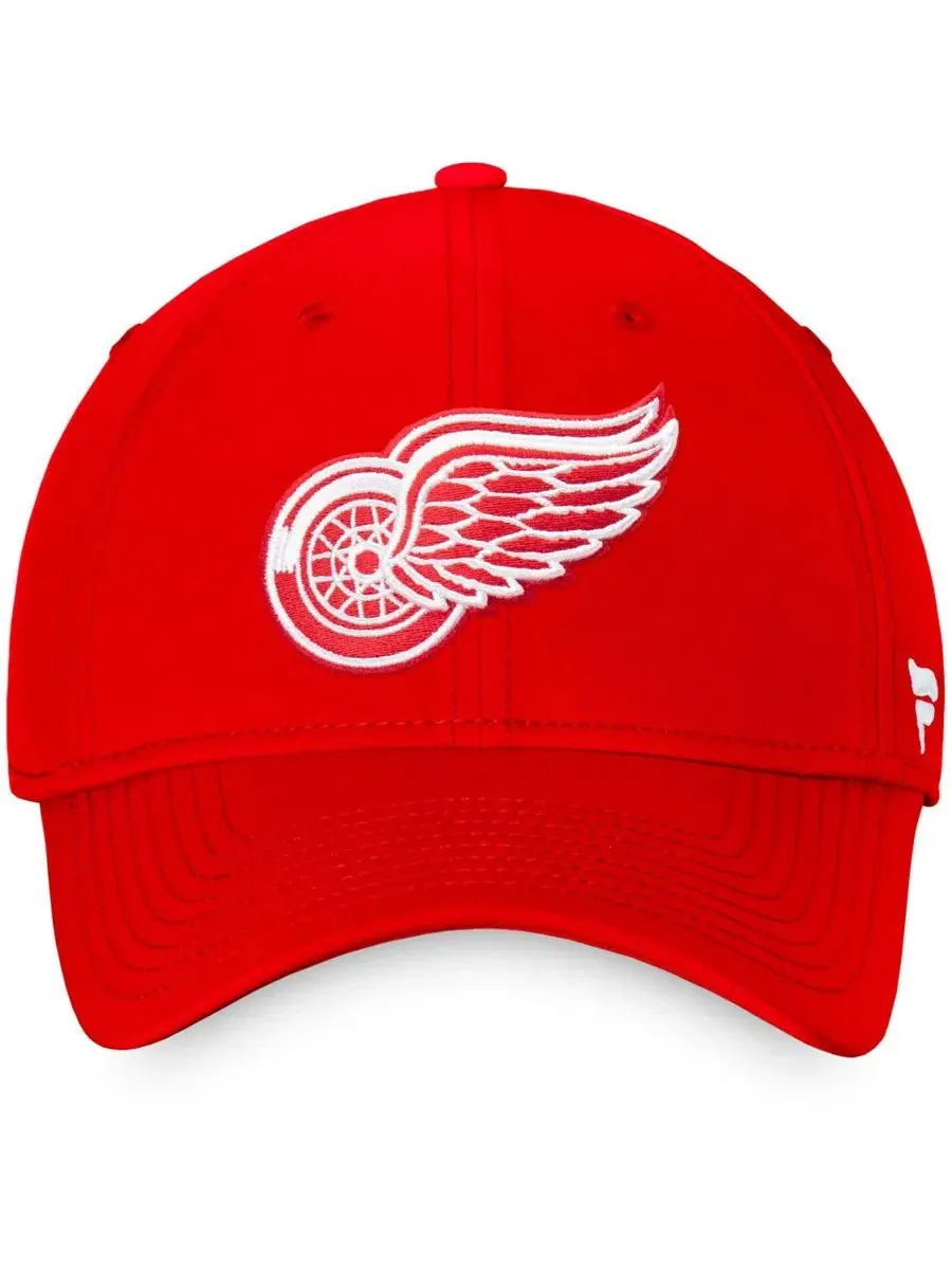 Кепка Detroit Red Wings Core Primary Logo Flex с вышивкой Fanatics — изображение 2 из 4, красный