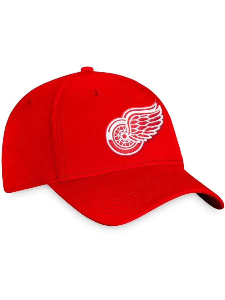 Кепка Detroit Red Wings Core Primary Logo Flex с вышивкой Fanatics — изображение 3 из 4, красный