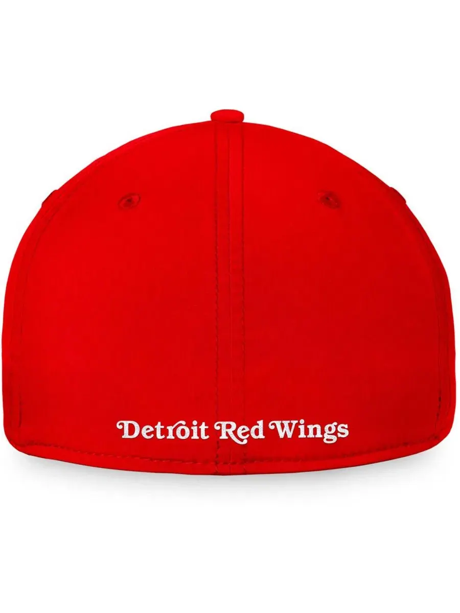 Кепка Detroit Red Wings Core Primary Logo Flex с вышивкой Fanatics — изображение 4 из 4, красный