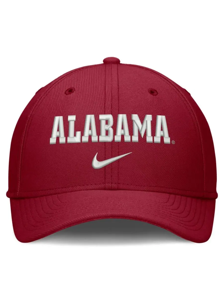 Кепка Nike Alabama Crimson Tide Rise On-Field SwooshFlex Dri-FIT — изображение 4 из 4, красный